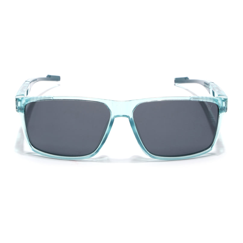 Wayfarer Polarized Sunglasses | Black Lens | Sea Green Frame - PMG6788