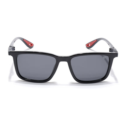Beast | Shine Black  Rectangle Polarized Sunglasses |  PMG6633