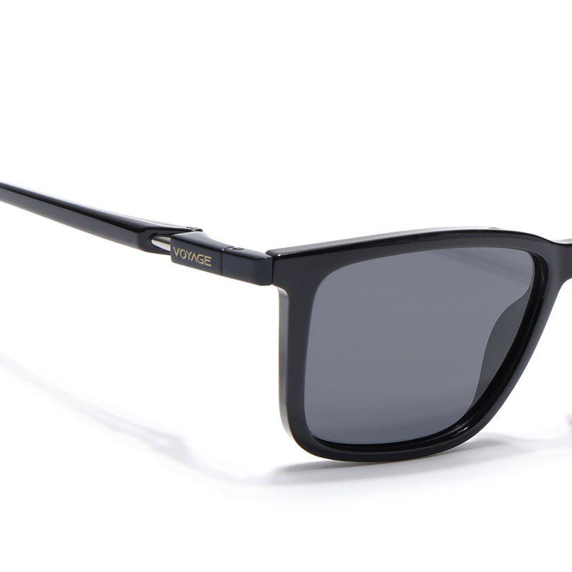 Beast | Shine Black  Rectangle Polarized Sunglasses |  PMG6633