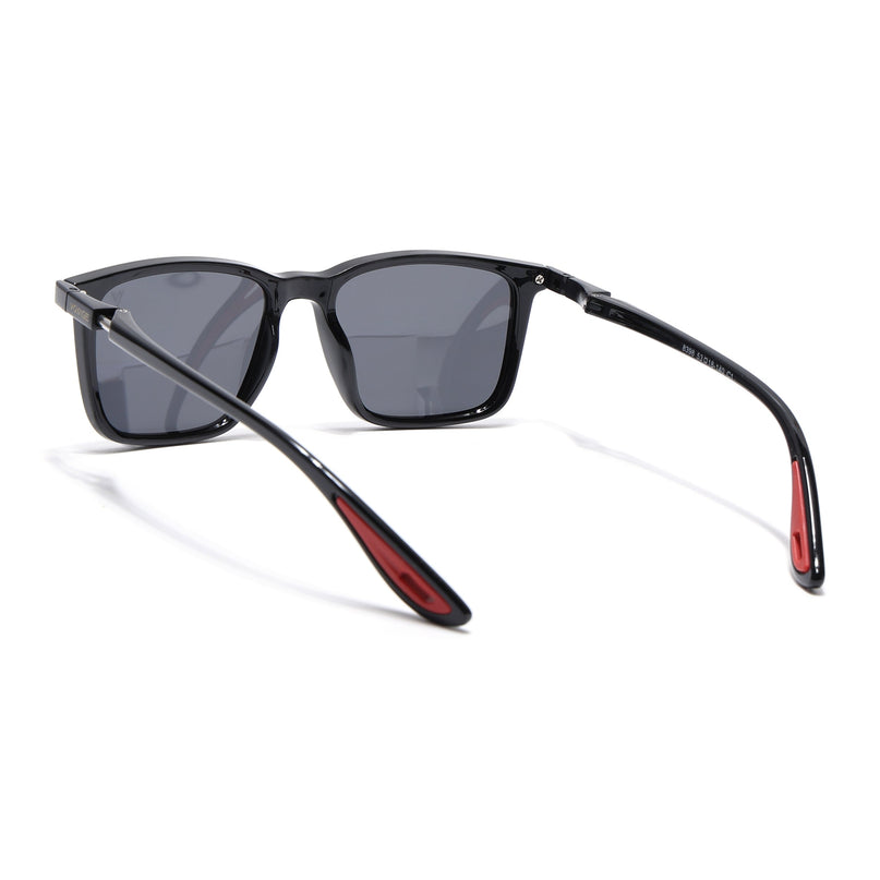 Beast | Shine Black  Rectangle Polarized Sunglasses |  PMG6633