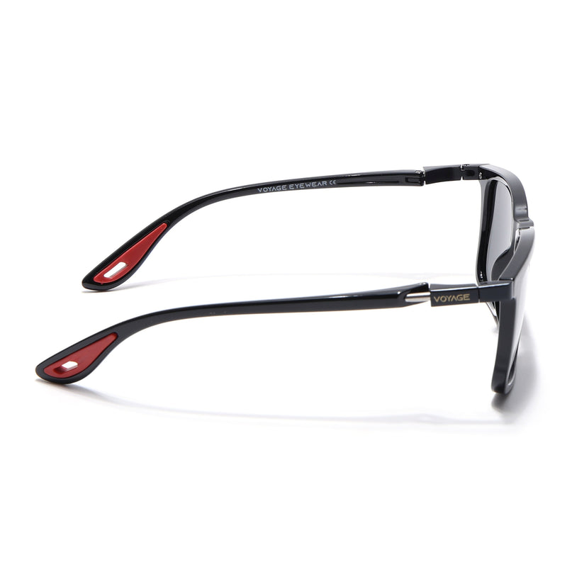 Beast | Shine Black  Rectangle Polarized Sunglasses |  PMG6633