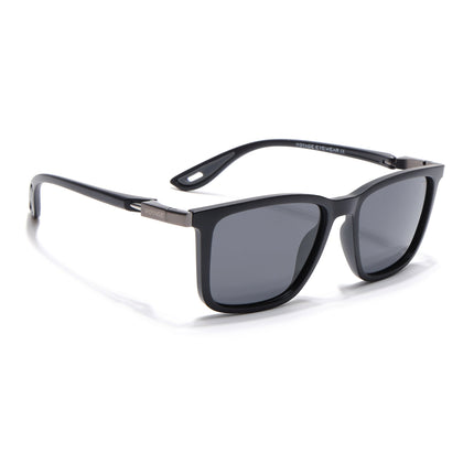 Beast | Matt Black Rectangle Polarized Sunglasses | PMG6634