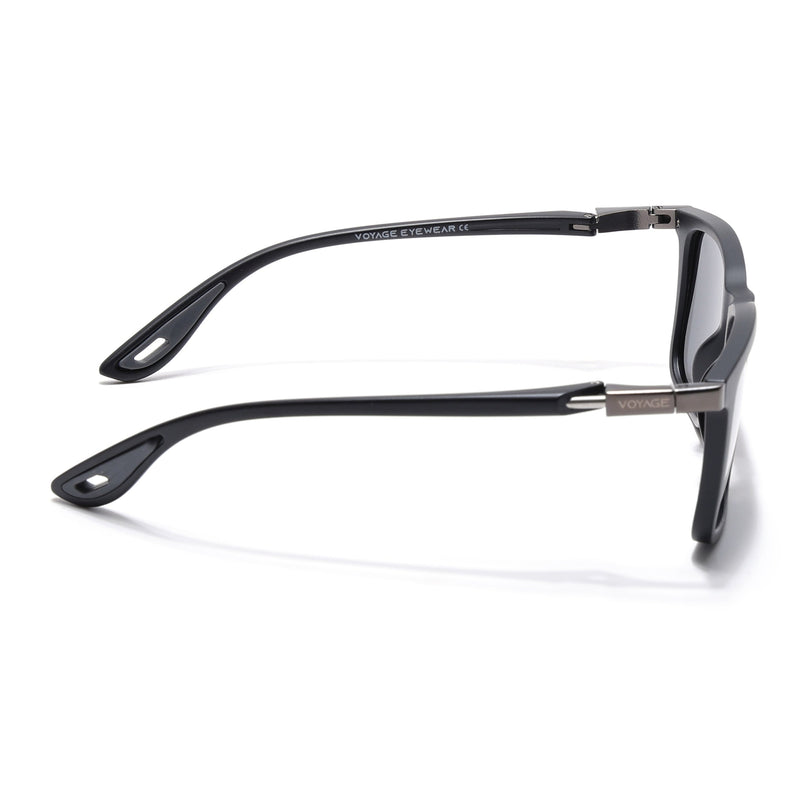 Beast | Matt Black Rectangle Polarized Sunglasses | PMG6634