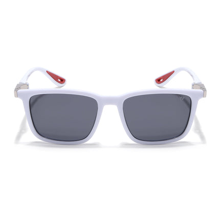 Beast | White Rectangle Polarized Sunglasses | PMG6636