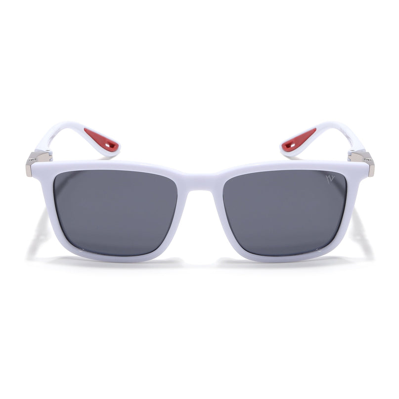 Beast | White Rectangle Polarized Sunglasses | PMG6636