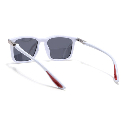 Beast | White Rectangle Polarized Sunglasses | PMG6636