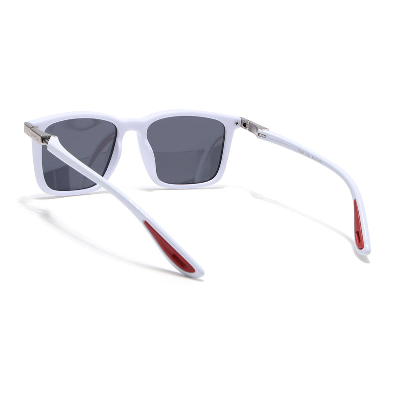 Beast | White Rectangle Polarized Sunglasses | PMG6636