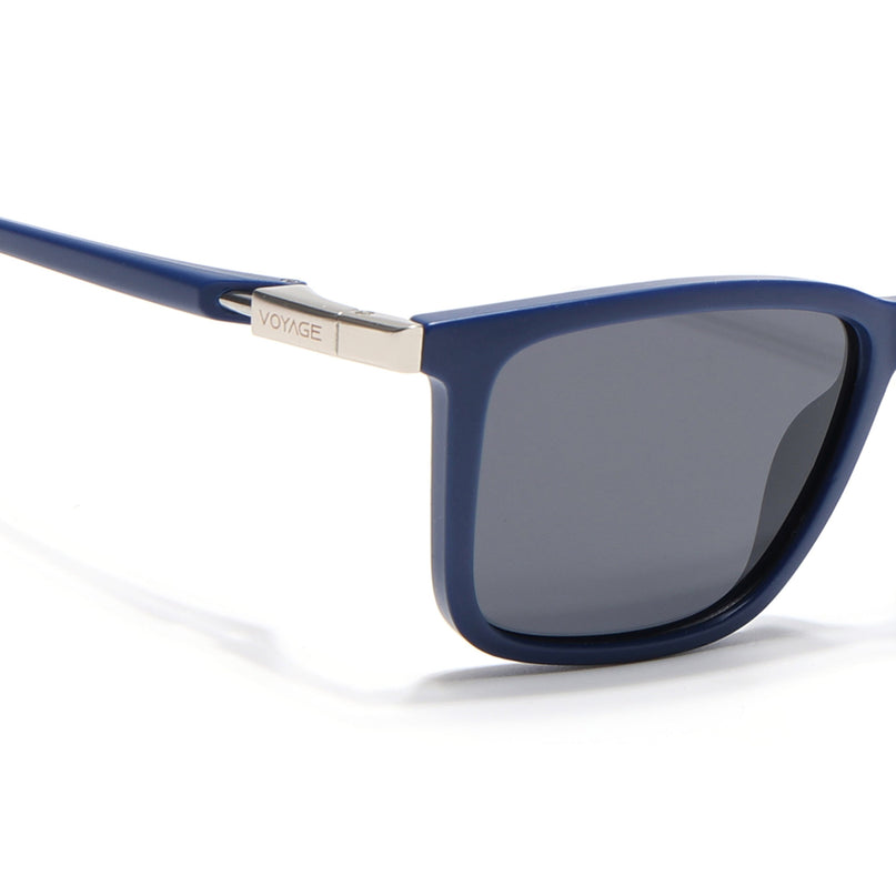 Beast | Blue Rectangle Polarized Sunglasses | PMG6637