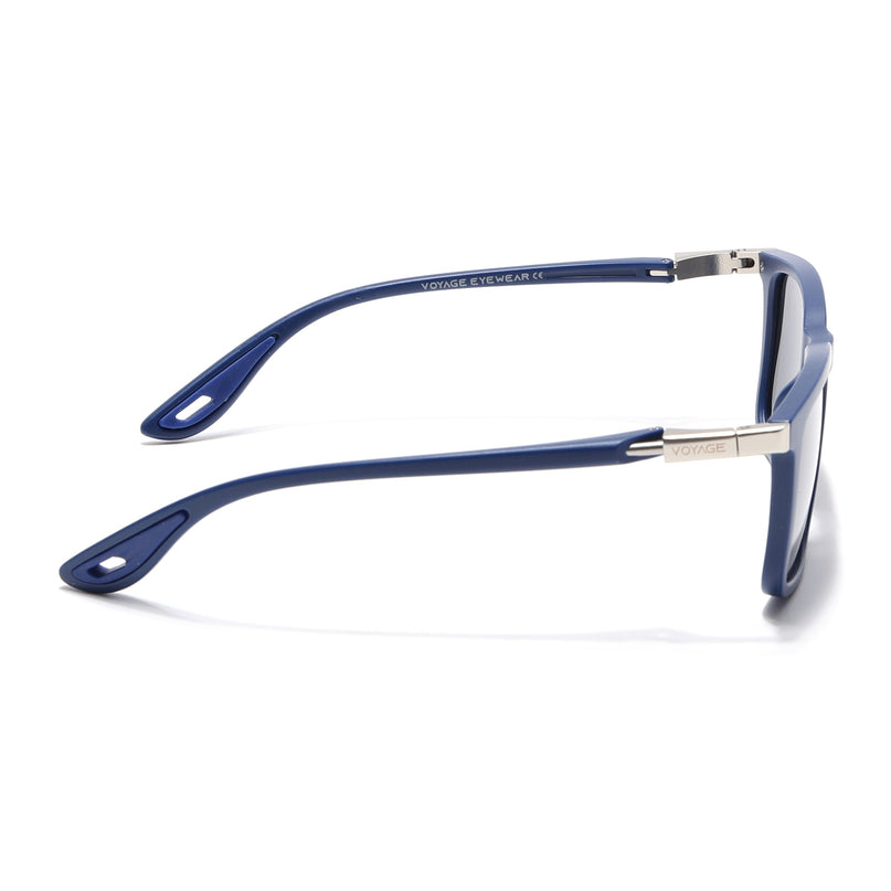 Beast | Blue Rectangle Polarized Sunglasses | PMG6637