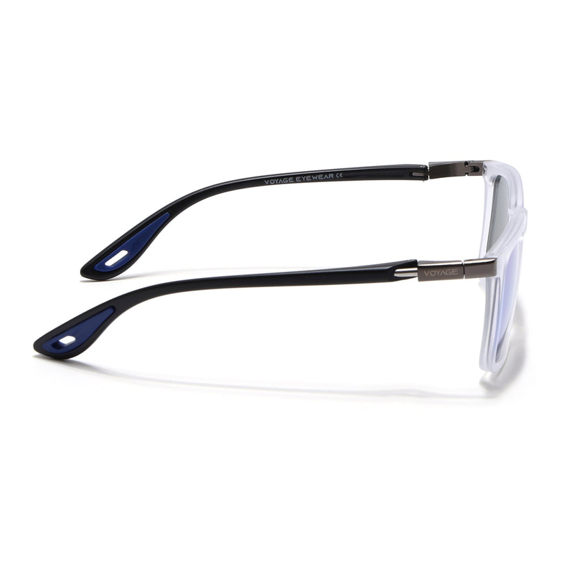 Beast | Aqua Blue Reflector Rectangle Polarized Sunglasses | PMG6667