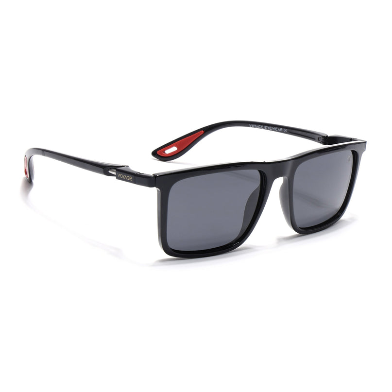Beast 2.0 | Shine Black  Rectangle Polarized Sunglasses | PMG6646