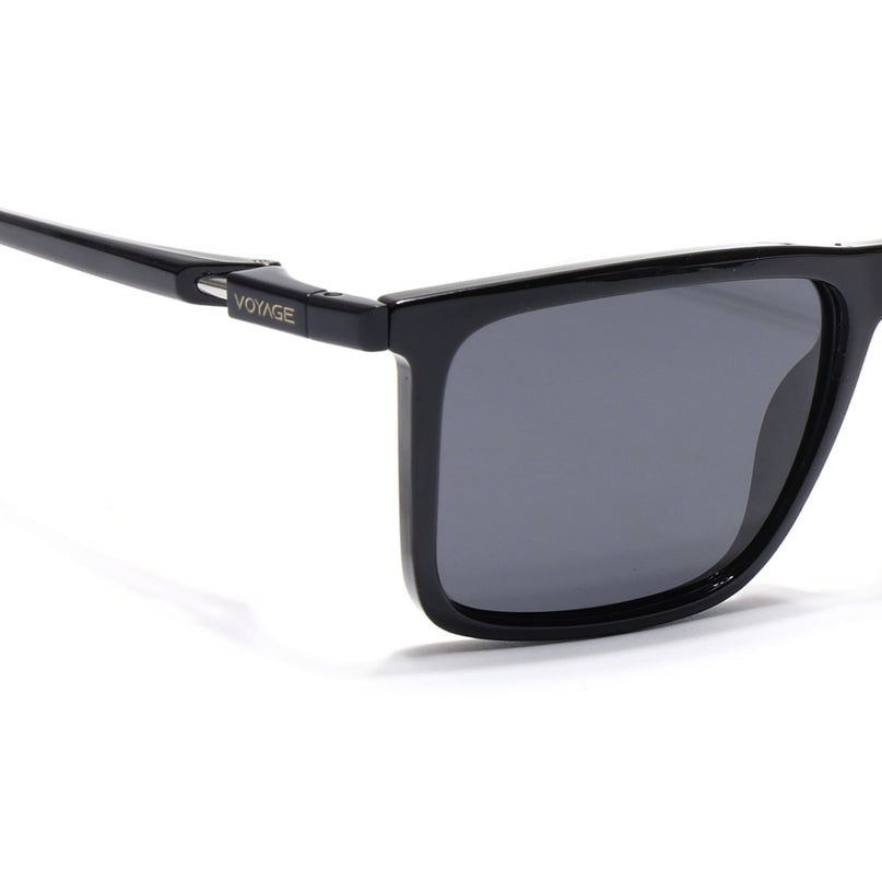 Beast 2.0 | Shine Black  Rectangle Polarized Sunglasses | PMG6646