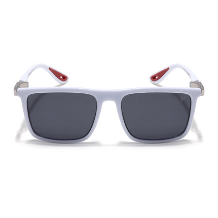 Beast 2.0 |White Rectangle Polarized Sunglasses | PMG6649