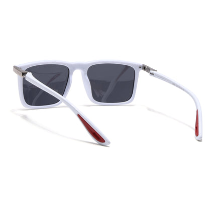 Beast 2.0 |White Rectangle Polarized Sunglasses | PMG6649