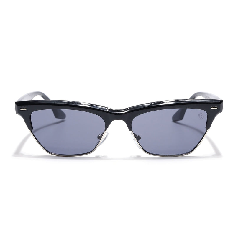 Eyejack Shine Black Cateye Sunglasses for Women (8583CL1249)