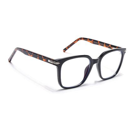 Voyage High Street Shine Black Square Eyeglasses for Men & Women (86001MG4932-C4)