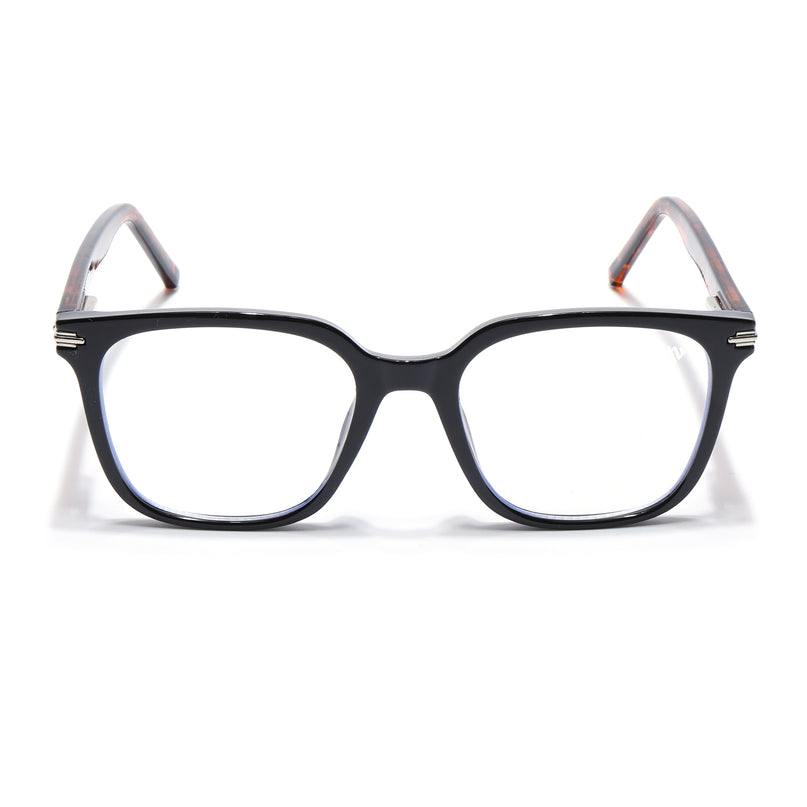 Voyage High Street Shine Black Square Eyeglasses for Men & Women (86001MG4932-C4)
