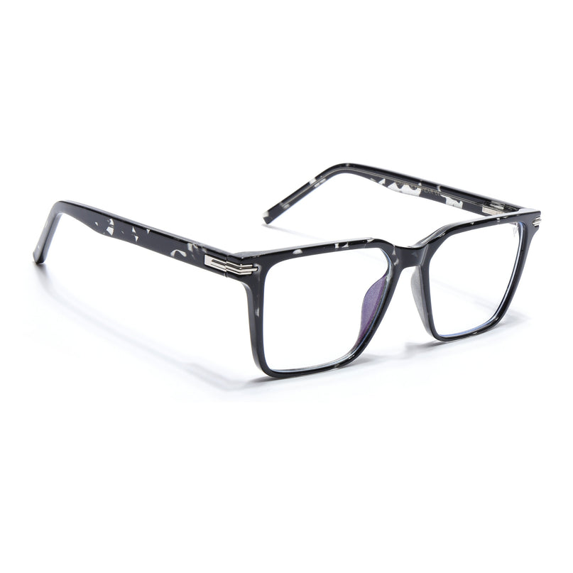 Voyage High Street Shine Black Square Eyeglasses for Men & Women (86002MG4934-C1)