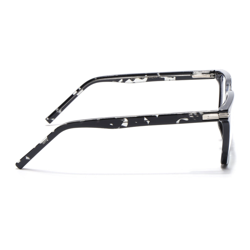 Voyage High Street Shine Black Square Eyeglasses for Men & Women (86002MG4934-C1)