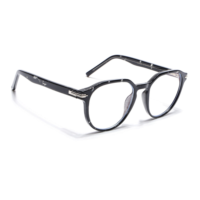 Voyage High Street Shine Black Square Eyeglasses for Men & Women (86003MG4939-C1)