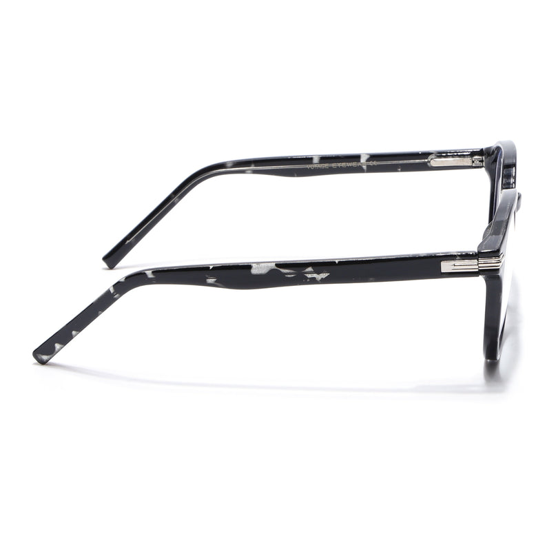 Voyage High Street Shine Black Square Eyeglasses for Men & Women (86003MG4939-C1)