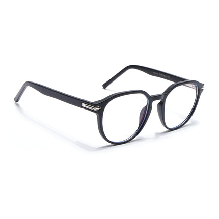 Voyage High Street Matt Black Square Eyeglasses for Men & Women (86003MG4940-C2)