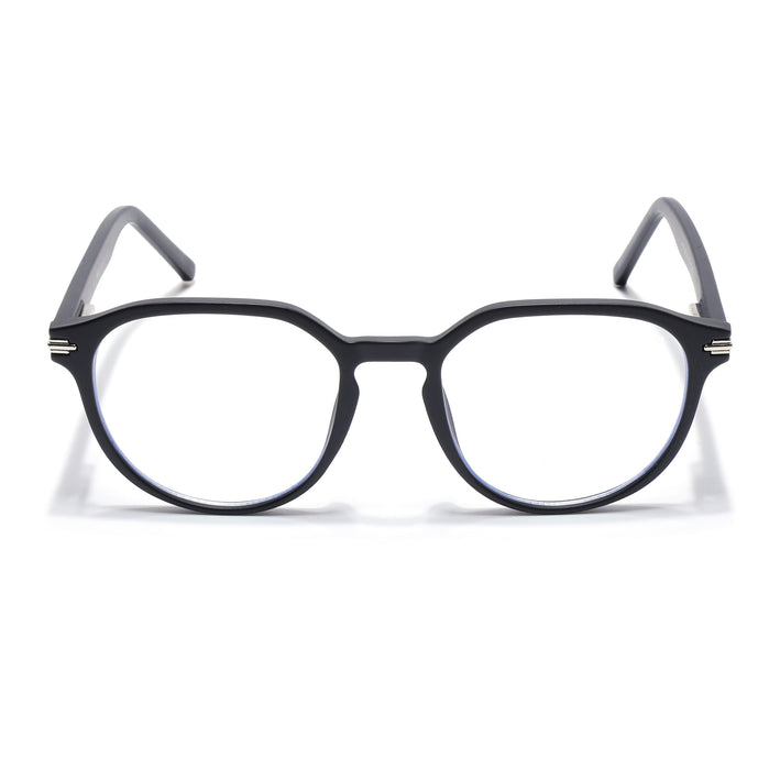 Voyage High Street Matt Black Square Eyeglasses for Men & Women (86003MG4940-C2)
