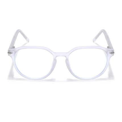 Voyage High Street Matt Transparent Square Eyeglasses for Men & Women (86003MG4943-C5)