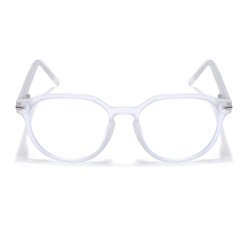 Voyage High Street Matt Transparent Square Eyeglasses for Men & Women (86003MG4943-C5)
