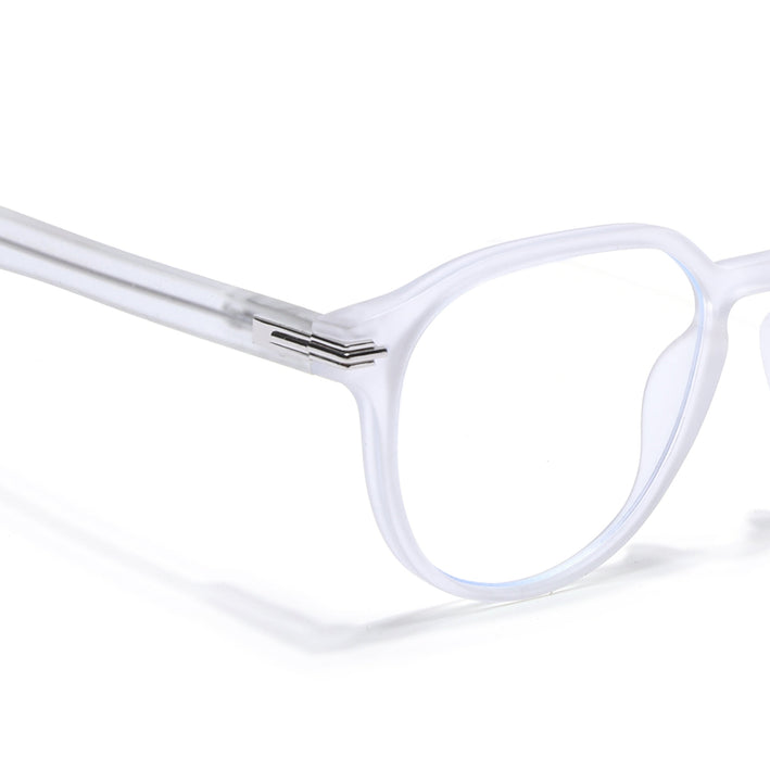 Voyage High Street Matt Transparent Square Eyeglasses for Men & Women (86003MG4943-C5)