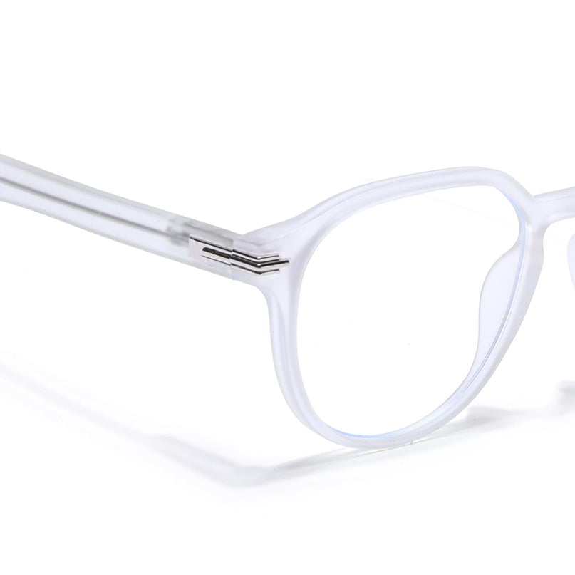 Voyage High Street Matt Transparent Square Eyeglasses for Men & Women (86003MG4943-C5)