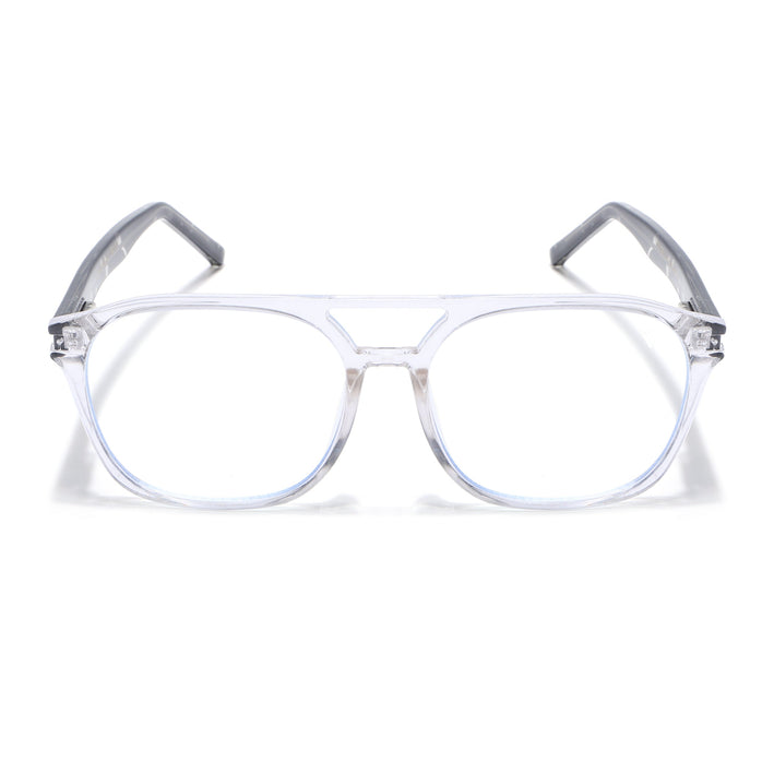 Voyage High Street Transparent Square Eyeglasses for Men & Women (86004MG4946-C3)