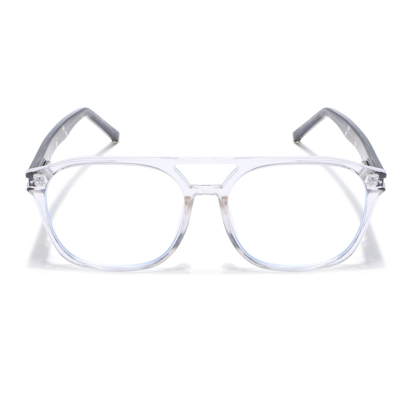Voyage High Street Transparent Square Eyeglasses for Men & Women (86004MG4946-C3)