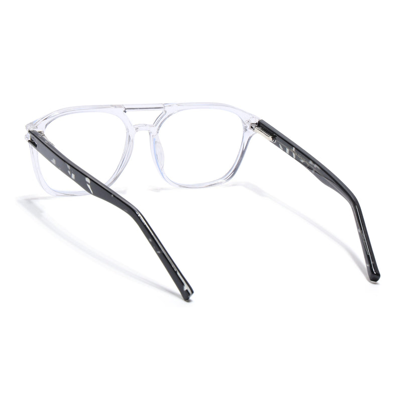Voyage High Street Transparent Square Eyeglasses for Men & Women (86004MG4946-C3)