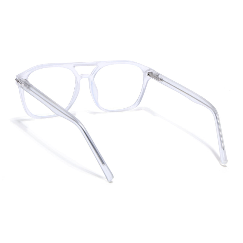 Voyage High Street Matt Transparent Square Eyeglasses for Men & Women (86004MG4948-C5)