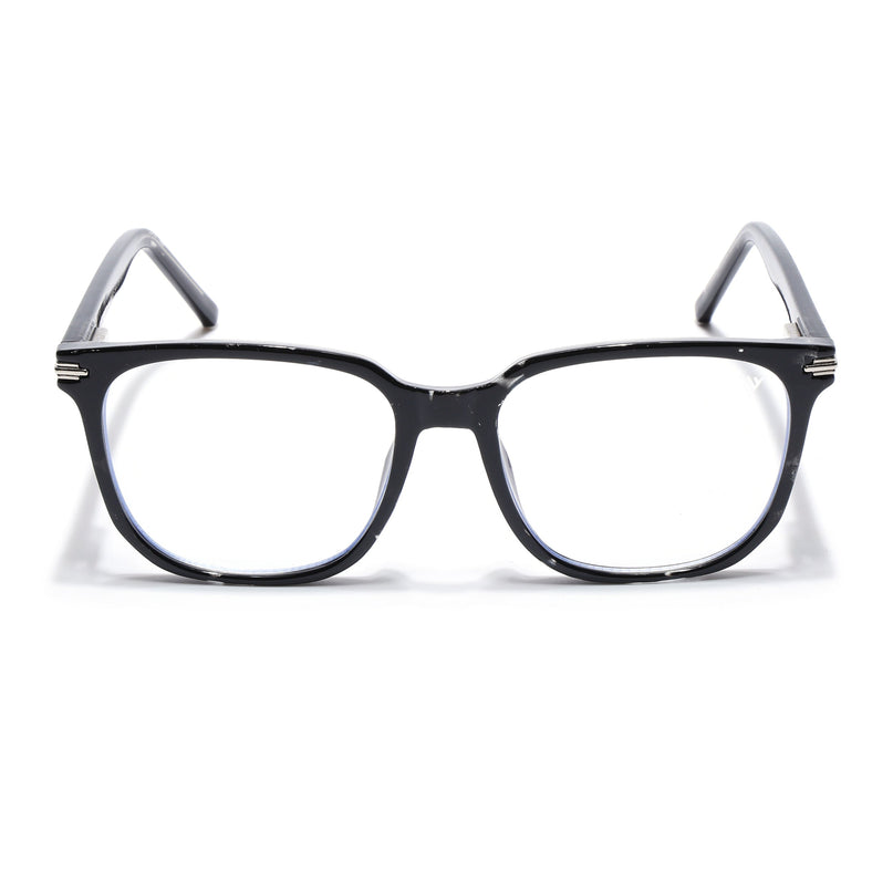 Voyage High Street Shine Black Square Eyeglasses for Men & Women (86005MG4949-C1)