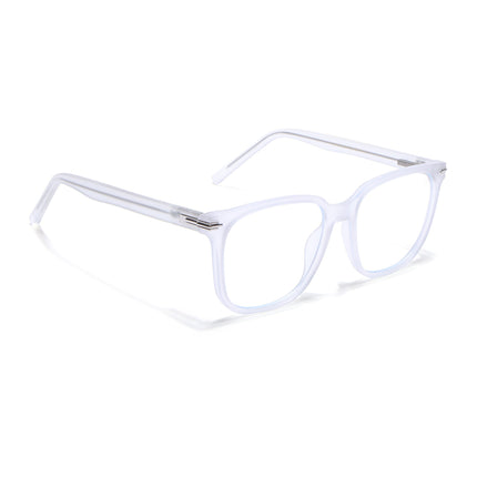 Voyage High Street Matt Transparent Square Eyeglasses for Men & Women (86005MG4953-C5)