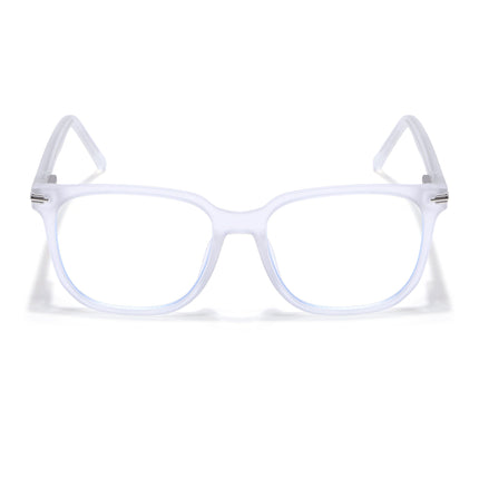 Voyage High Street Matt Transparent Square Eyeglasses for Men & Women (86005MG4953-C5)
