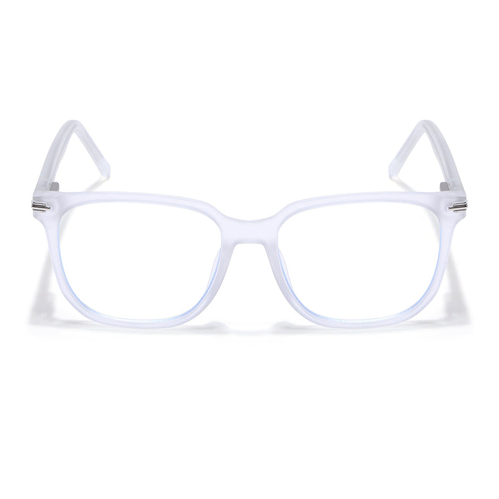 Voyage High Street Matt Transparent Square Eyeglasses for Men & Women (86005MG4953-C5)