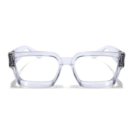 Voyage Transparent Square Eyeglasses for Men & Women (86367FMG7164-C1)