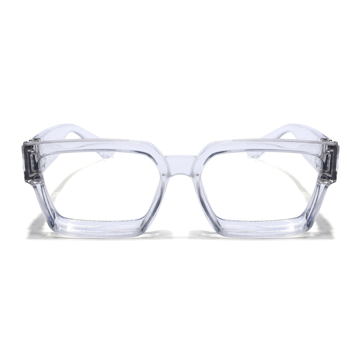 Voyage Transparent Square Eyeglasses for Men & Women (86367FMG7164-C1)