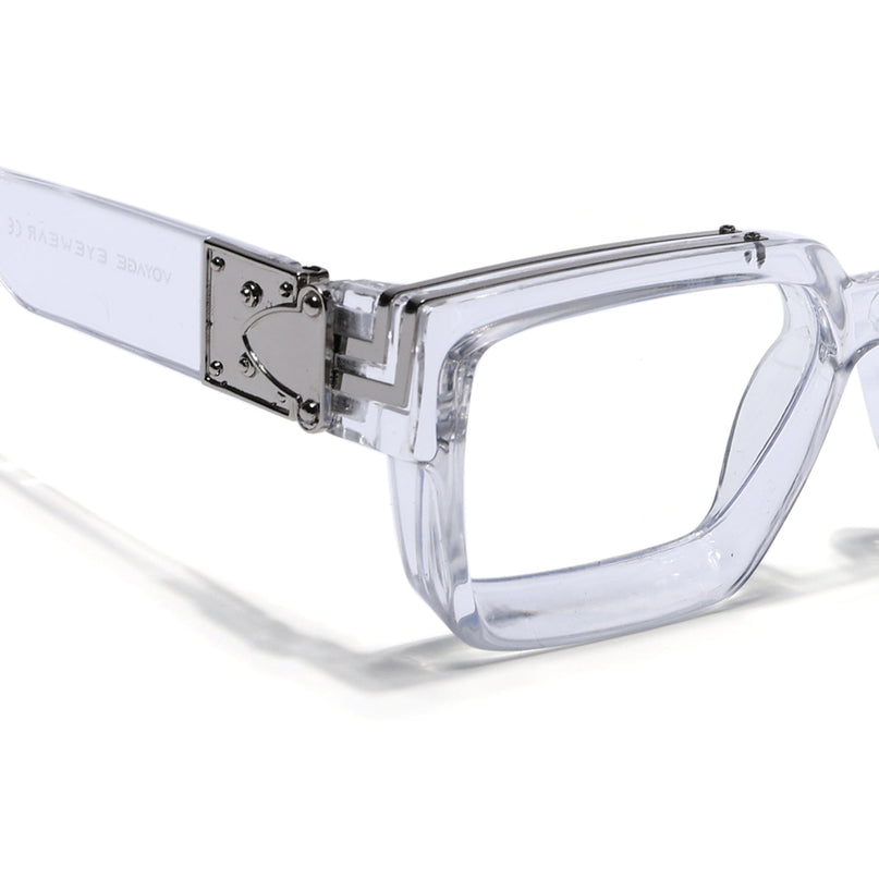 Voyage Transparent Square Eyeglasses for Men & Women (86367FMG7164-C1)