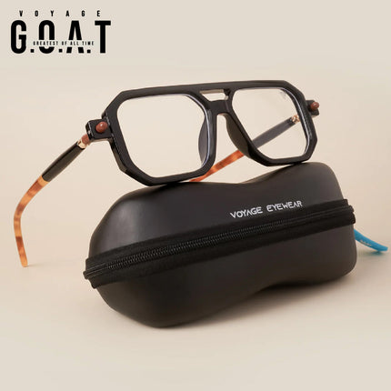 Voyage Black Wayfarer Eyeglasses - MGA2