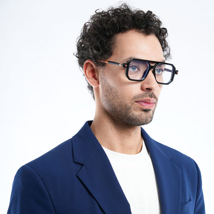 Voyage Black Wayfarer Eyeglasses - MGA2