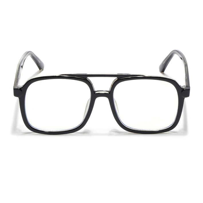 Voyage Black Wayfarer Eyeglasses for Men & Women - MG4153