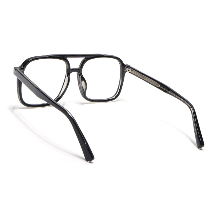 Voyage Black Wayfarer Eyeglasses for Men & Women - MG4153