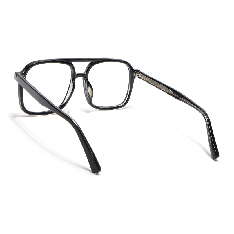 Voyage Black Wayfarer Eyeglasses for Men & Women - MG4153