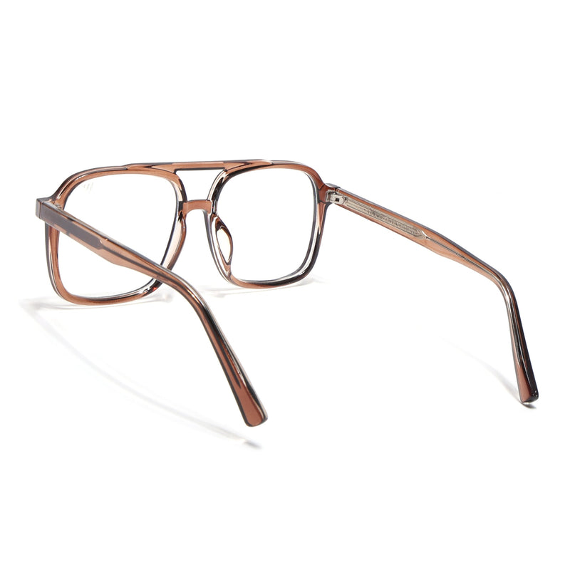 Voyage Brown Wayfarer Eyeglasses for Men & Women - MG4154