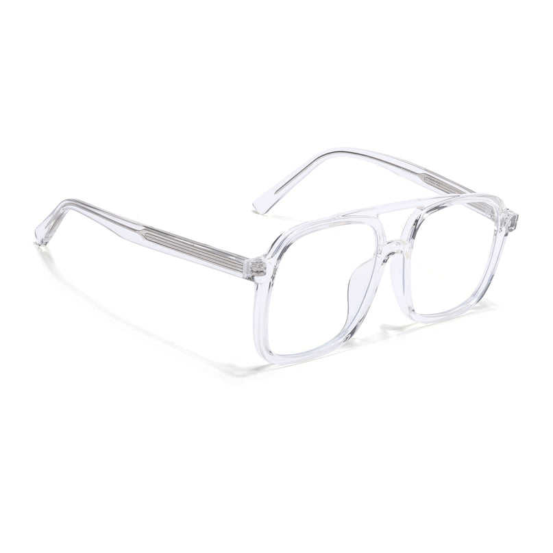 Voyage Clear Wayfarer Eyeglasses for Men & Women - MG4155