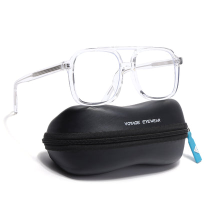 Voyage Clear Wayfarer Eyeglasses for Men & Women - MG4155